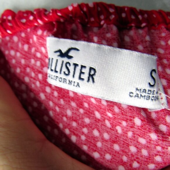 Hollister - Red/White Mini Dress - Small - Picture 8 of 8